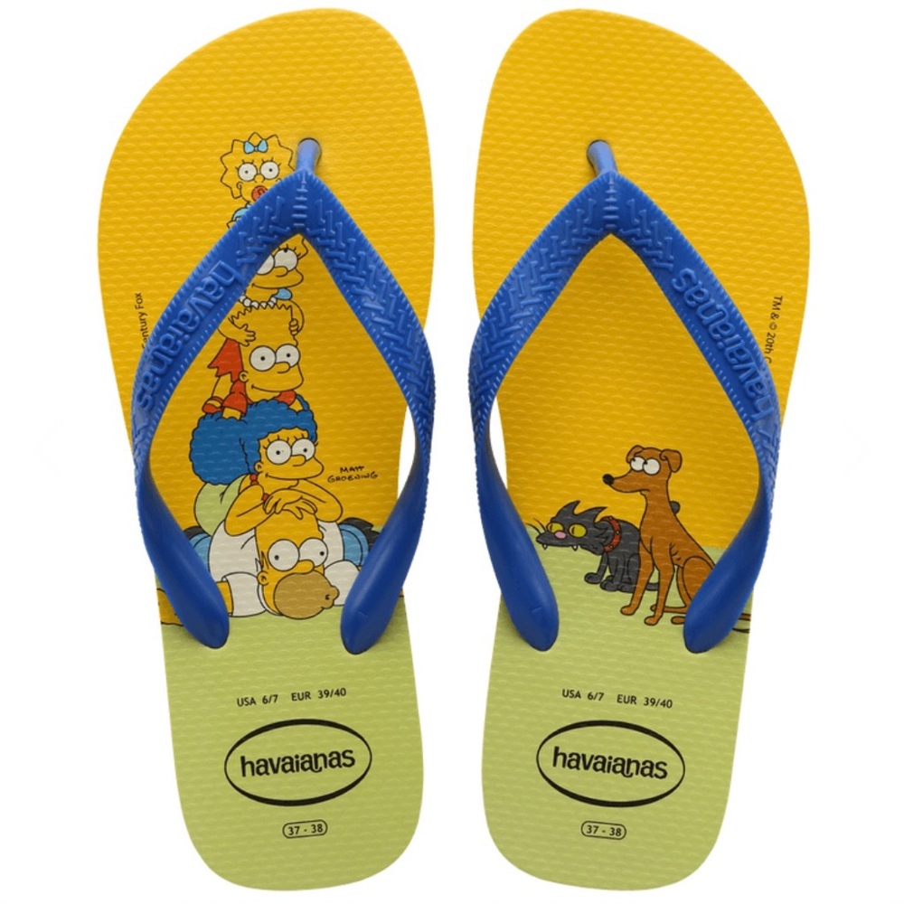 Mens Simpsons Havaianas Flip Flops